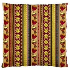 Traditional Africa Border Wallpaper Pattern Colored 4 Large Cushion Case (two Sides) by EDDArt