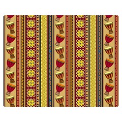 Traditional Africa Border Wallpaper Pattern Colored 4 Double Sided Flano Blanket (medium)  by EDDArt