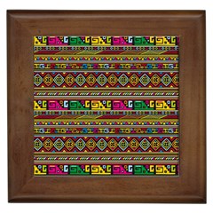 Traditional Africa Border Wallpaper Pattern Colored Framed Tiles by EDDArt