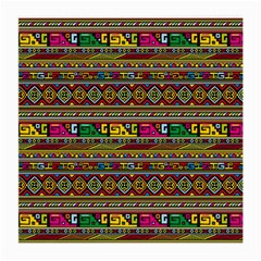 Traditional Africa Border Wallpaper Pattern Colored Medium Glasses Cloth by EDDArt