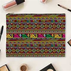 Traditional Africa Border Wallpaper Pattern Colored Cosmetic Bag (xl) by EDDArt