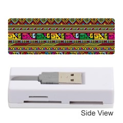 Traditional Africa Border Wallpaper Pattern Colored Memory Card Reader (stick) by EDDArt