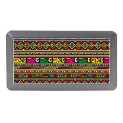 Traditional Africa Border Wallpaper Pattern Colored Memory Card Reader (mini) by EDDArt