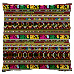 Traditional Africa Border Wallpaper Pattern Colored Large Cushion Case (two Sides) by EDDArt