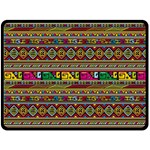 Traditional Africa Border Wallpaper Pattern Colored Double Sided Fleece Blanket (Large)  80 x60  Blanket Front