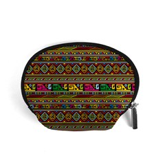 Traditional Africa Border Wallpaper Pattern Colored Accessory Pouch (small) by EDDArt