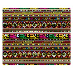 Traditional Africa Border Wallpaper Pattern Colored Double Sided Flano Blanket (small)  by EDDArt