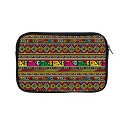 Traditional Africa Border Wallpaper Pattern Colored Apple Macbook Pro 13  Zipper Case by EDDArt