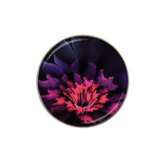 Floral Pink Fractal Painting Hat Clip Ball Marker (4 Pack) by Pakrebo