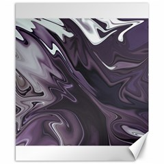 Purple Marble Digital Abstract Canvas 8  X 10  by Pakrebo