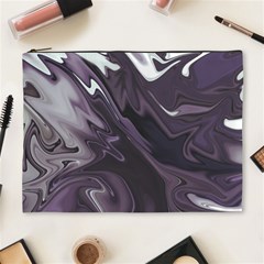 Purple Marble Digital Abstract Cosmetic Bag (xl) by Pakrebo