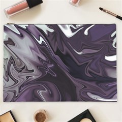 Purple Marble Digital Abstract Cosmetic Bag (xxl) by Pakrebo