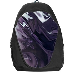 Purple Marble Digital Abstract Backpack Bag by Pakrebo