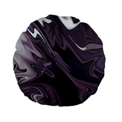 Purple Marble Digital Abstract Standard 15  Premium Round Cushions by Pakrebo