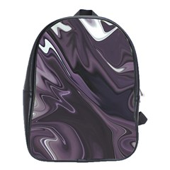 Purple Marble Digital Abstract School Bag (xl) by Pakrebo