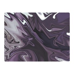 Purple Marble Digital Abstract Double Sided Flano Blanket (mini)  by Pakrebo