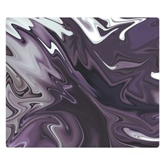 Purple Marble Digital Abstract Double Sided Flano Blanket (small)  by Pakrebo