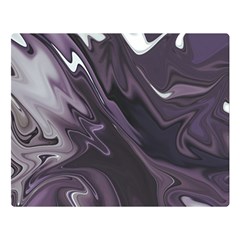 Purple Marble Digital Abstract Double Sided Flano Blanket (large)  by Pakrebo