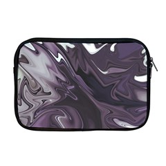 Purple Marble Digital Abstract Apple Macbook Pro 17  Zipper Case by Pakrebo