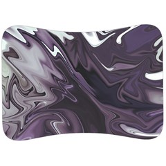 Purple Marble Digital Abstract Velour Seat Head Rest Cushion by Pakrebo