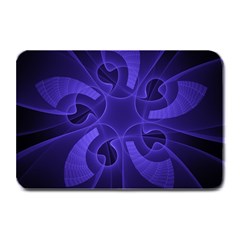 Fractal Blue Star Abstract Plate Mats by Pakrebo