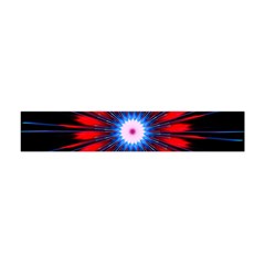 Red White Blue Burst Fractal Flano Scarf (mini) by Pakrebo