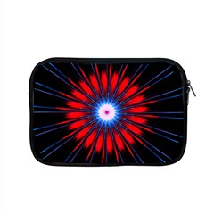 Red White Blue Burst Fractal Apple Macbook Pro 15  Zipper Case by Pakrebo