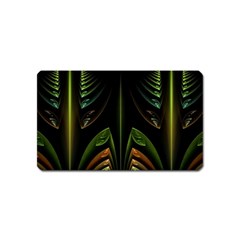 Fractal Texture Pattern Flame Magnet (name Card) by Pakrebo