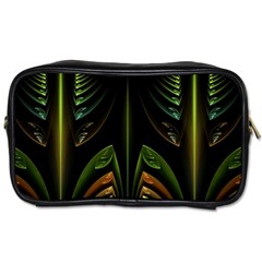 Fractal Texture Pattern Flame Toiletries Bag (two Sides) by Pakrebo