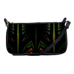 Fractal Texture Pattern Flame Shoulder Clutch Bag by Pakrebo