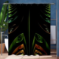 Fractal Texture Pattern Flame Shower Curtain 60  X 72  (medium)  by Pakrebo