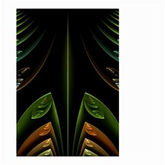 Fractal Texture Pattern Flame Small Garden Flag (two Sides) by Pakrebo