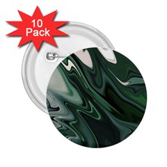 Green Marble Digital Abstract 2 25  Buttons (10 Pack)  by Pakrebo