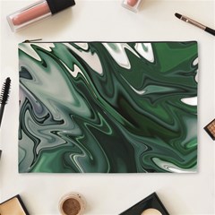 Green Marble Digital Abstract Cosmetic Bag (xl) by Pakrebo