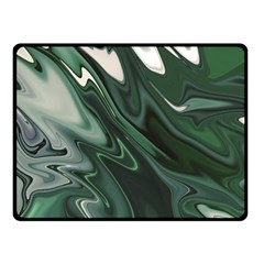 Green Marble Digital Abstract Fleece Blanket (small) by Pakrebo