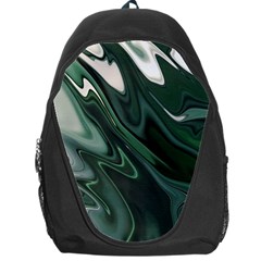 Green Marble Digital Abstract Backpack Bag by Pakrebo