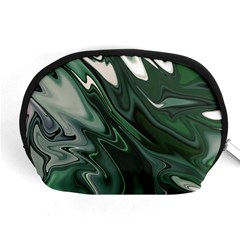 Green Marble Digital Abstract Accessory Pouch (medium) by Pakrebo