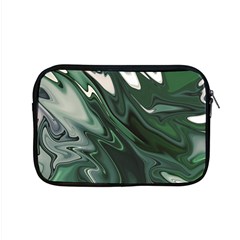 Green Marble Digital Abstract Apple Macbook Pro 15  Zipper Case by Pakrebo