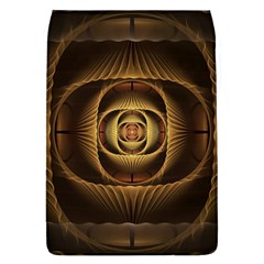 Fractal Copper Amber Abstract Removable Flap Cover (l) by Pakrebo