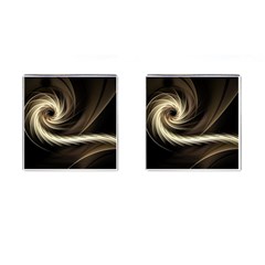 Fractal Background Pattern Curve Cufflinks (square) by Pakrebo