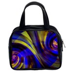 Soft Swirls Fractal Design Classic Handbag (Two Sides) Front