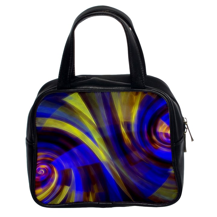 Soft Swirls Fractal Design Classic Handbag (Two Sides)