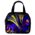 Soft Swirls Fractal Design Classic Handbag (Two Sides) Back