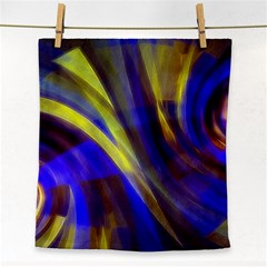 Soft Swirls Fractal Design Face Towel by Pakrebo