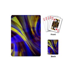 Soft Swirls Fractal Design Playing Cards Single Design (mini) by Pakrebo