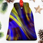 Soft Swirls Fractal Design Bell Ornament (Two Sides) Back