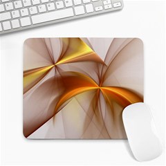 Abstract Gold White Background Large Mousepads by Pakrebo