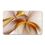 Abstract Gold White Background Magnet (Rectangular) Front