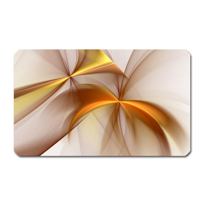 Abstract Gold White Background Magnet (Rectangular)