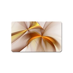 Abstract Gold White Background Magnet (name Card) by Pakrebo